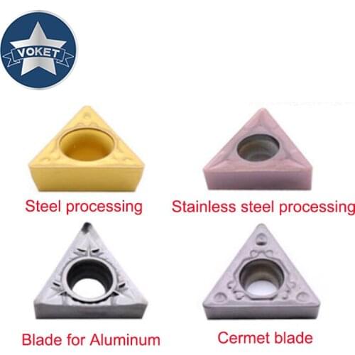 VOKET Boring blade TCGT TCMT TPGH 090204L precision ground ceramic blade CNC lathe carbide turning blade