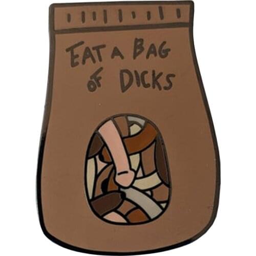 Bag o Dicks Mature Enamel Pin