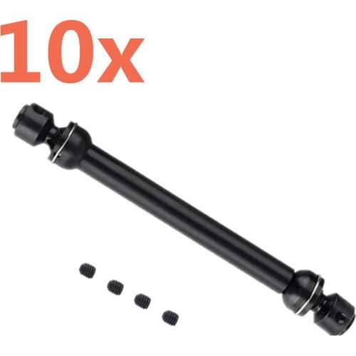 10Pieces 88mm-113mm Heavy Duty Metal Steel Drive Shaft for Axial SCX10 90046 RC4WD D90 Wraith RC Car Vehicle Hop Up Parts