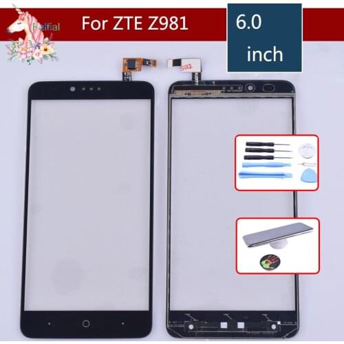 10pcs/lot Touch Screen Digitizer For ZTE ZMax Pro Z981 Touch Panel Touchscreen Lens Front Glass Sensor NO LCD Z981 Replacement