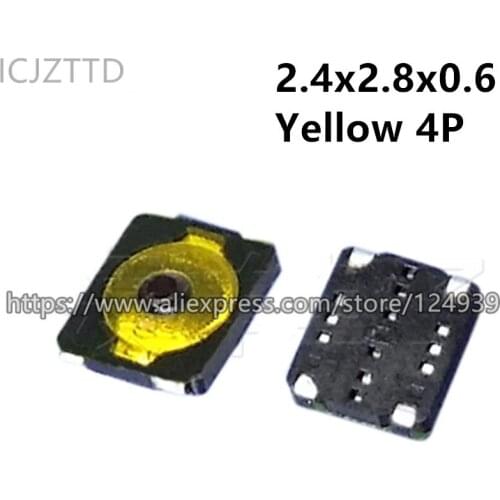 2.4x2.8x0.6mm 2.4*2.8*0.6 Thin film press key switch 4P Push Button Switch SMD Tact Switch Film switch of mobile camera