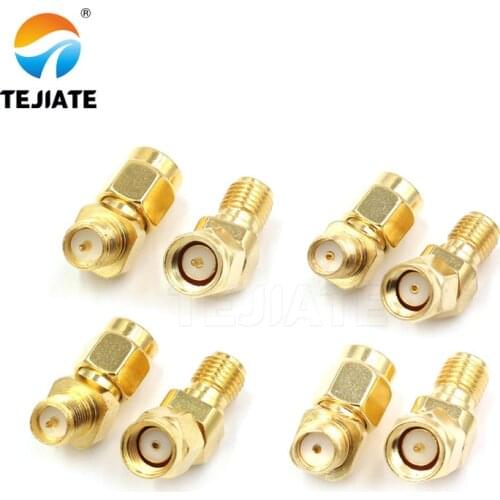 2PCS WiFi Picture Transmission FPV Adapter SMA Male to SMA Female Head 135°45° Oblique Angle SMAJKW Pure Copper