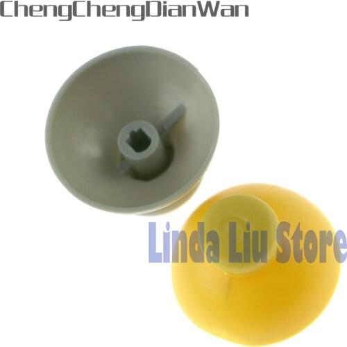 200pcs/lot NEW version Gray & Yellow Analog Thumbsticks Caps joystick caps For Gamecube for NGC Controller