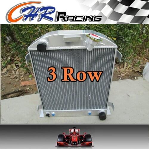 3 ROW fit 1932 FORD CHOPPED CHEVY ENGINE AT 32 Aluminum Radiator new
