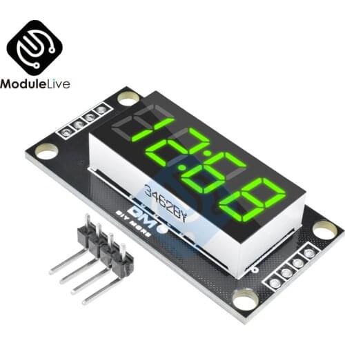 4-Digital 4Digits Display Module for Arduino with clock 0.36 inch 0.36'' 7 Segments Display Tube Green LED Board TM1637 Module