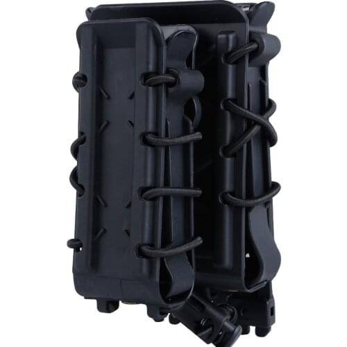5.56mm 7.62mm Fast Mag Pouch 9mm Pistol Magazine Pouch Set Holster with Belt Clip Molle Fastmag Airsoft Shell Soft Mag Set