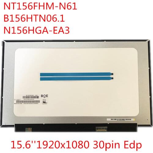 B156HTN06.1 Full HD FHD 1920*1080 Slim LED LCD Display Screen B156HTN06 EDP 30pin 45% NTSC IPS matrix