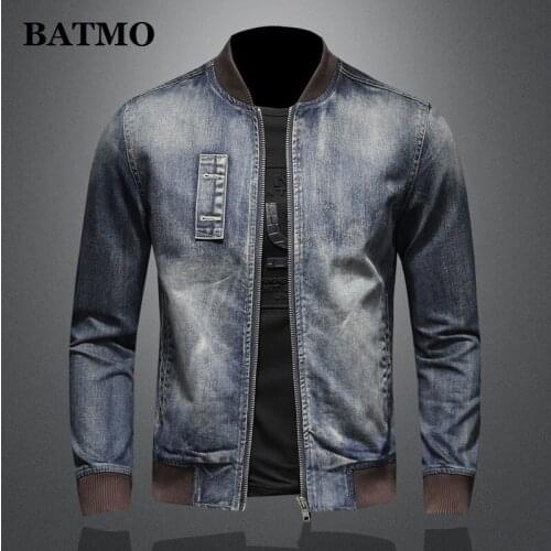 BATMO 2020 new arrival high quality casual denim jackets men,mens casual jackets,plus-size M-5XL H0387