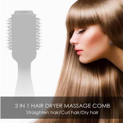 Hair dryer massage comb multi-function infrared negative ion hot air comb integrated straight hair curly hair styling comb