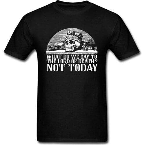 Not Today T-shirt Danger Skull Tshirt Men Funny Saying Tops Classic Tees Lord Of Death Demon T Shirts 100% Cotton Sweatshirts
