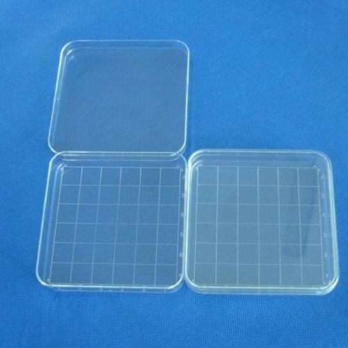 Laboratory analysis Disposable Plastic Polystyrene Petri Dishs Square 10*10cm,Sterile,10pcs/pack