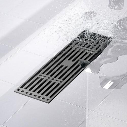 Deodorization Type Brass DrainToilet Bathroom Laundry Room Odor-proof Bathroom Accessories Floor Drain Rectangular Large Size