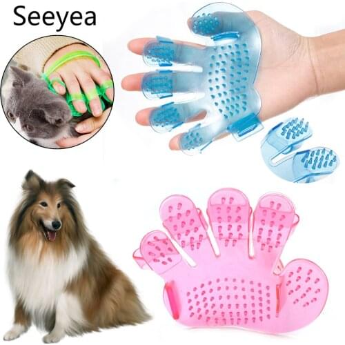 Pet Fur Cat Massage Glove Remover Dog Comb Bath Brush Rubber Gloves Hair Comb Cleaning Brush Dog Comb Beauty Cats Brush Products