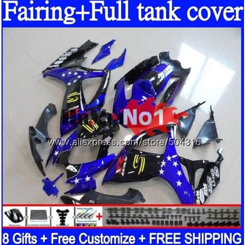 +Tank For SUZUKI GSXR 600 750 CC 600CC 750CC GSX-R750 65MC.31 Blue black GSXR750 GSXR-600 K6 GSXR600 06 07 2006 2007 Fairings