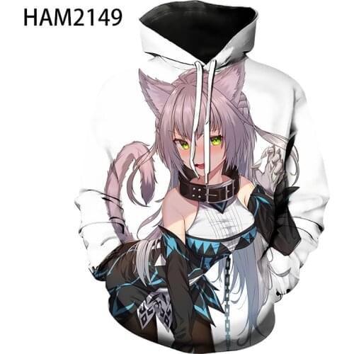 2021 Spring Autumn New Kawaii Anime 3D Printing Hoodie Mens and Womens Childrens Fashion Pullover Cold Jacket Cool Coat