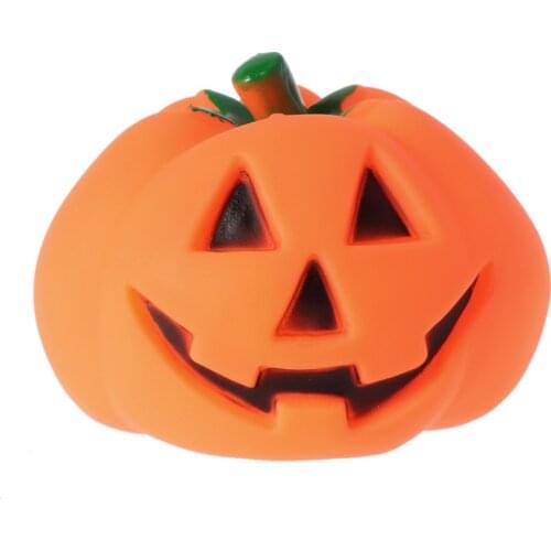 New Pet Dog Squeak Chew Toys Puppy Funny Pumpkin Design Sound Toy For Halloween