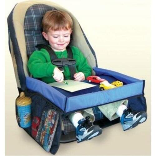 Baby Stroller Feeding Dining Table With Storage Bag Kid Waterproof Play Snack Tray Table Convenient Stroller Accessories Product