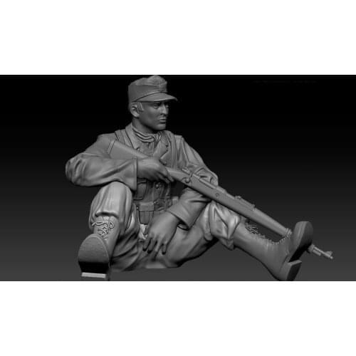 1/16 Resin Model Building Kit Figure Sniper