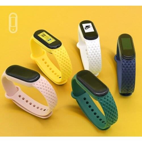 Strap For Xiaomi Mi Band 5 mi band 4 Silicone Replacement Bracelet Mi5 miband 4 3 Sports Wristbands for Xiaomi mi band 4 5 strap