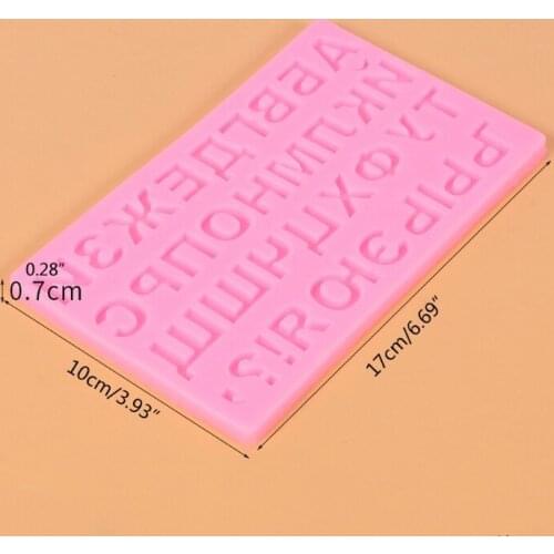 Russian Letters Silicone Molds 3D Alphabet Fondant Mould Mini Symbols Ice Cube Tray Baking Mold Epoxy Resin Molds Crafts