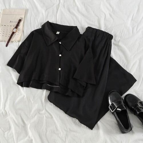 Summer New Short Blazer and Pants Women 2 Piece Set Korean Women Suit Sets Style Female Outfits 2021