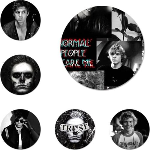 Evan Peters Badge Brooch Pin Accessories For Clothes Backpack Decoration gift