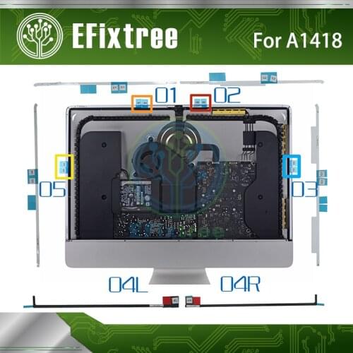 Original 10 Sets A1418 LCDScreen Sticker Display Tape Adhesive Strip Sticker Glue For iMac 21 Inch A1418