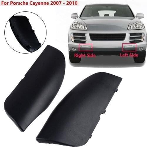 2x Auto Front Bumper L&R Tow Hook Cover Trim For Porsche Cayenne 2008 2009 2010 95550515510 95550515610