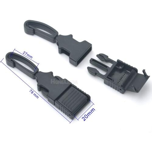 20pcs/lot 20mm 3/4inch POM plastic snap clip hooks rotating carabiner buckle backpack shoulder strap paracord hooks HLD/M047-20