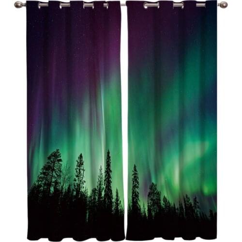 Aurora Jungle Scenery Window Treatments Curtains Valance Living Room Bedroom Drapes Decor Kids Room Curtain Window Treatment