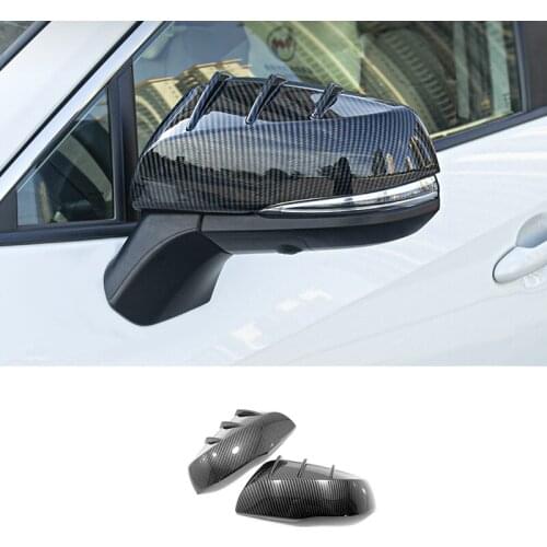 For Toyota Highlander Kluger 2020 2021 ABS Plastic Accessories Car Side Door rearview mirror Cover Trim Car styling 2 Pieces/Set