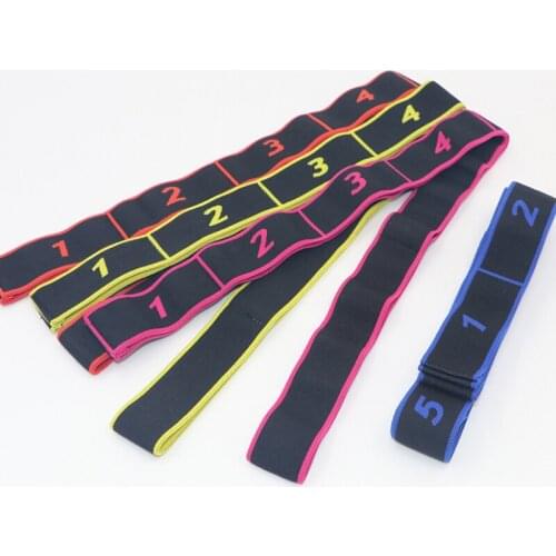 JSYSX Pilates Gym Fitness Exercises Yoga Pull Strap Stretch Latin Dance Loop Yoga Elastic Belt Pull Up Resistance Band For Yoga