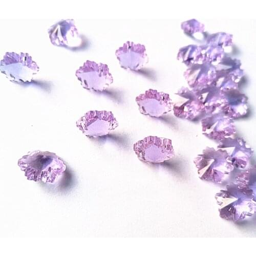 Hot Selling 2019 New Lilac Snow K9 Crystal Chandelier Beads 100pcs/lot in 2 holes Faceted Crystal Beads For Strands Garlands