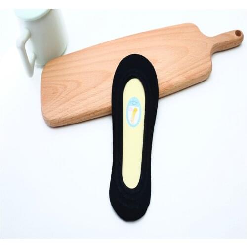 Ice silk pure color shallow mouth contact ms socks a circle collodion bottom antiskid silicone ship socks in spring and summ 597