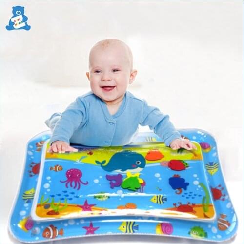 Summer Baby Playmats Inflatable Water Play Mat for Children Early Education Toys Marine Life Carpet Safety Cushion Ice Mat Gifts