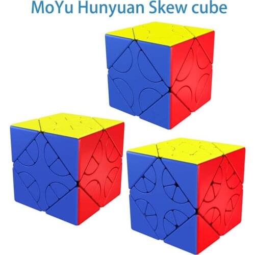 MoYu Hunyuan Skew Cube Moyu Cubo Magico Profissional Magic Cube Toys MOYU Twist Puzzle Game Cube Educational toys For Kids