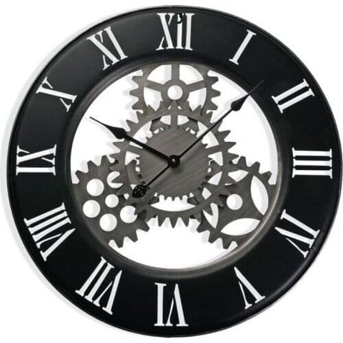 Wall Clock MDF Wood/Metal (4,5 x 63 x 63 cm)