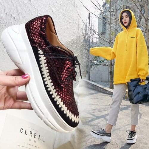 New platform shoes, platform shoes, womens shoes, high shoes, casual shoes, student shoes, flat shoes, womens shoes