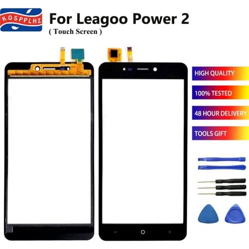 Front Glass For Leagoo Power 2 Pro Touch Screen Outer Glass Panel Touch lens for Leagoo Power2 Pro phone + Tools + Adhesive