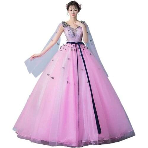 Vestidos Quinceanera 15 Anos Ball Gowns Quinceanera Dresses New Appliques Prom dress for Party V-neck Vestido 0023