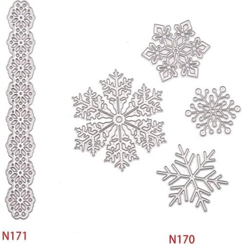 Christmas Snowflakes Metal Cutting Dies Stencil Scrapbooking DIY Album Stamp