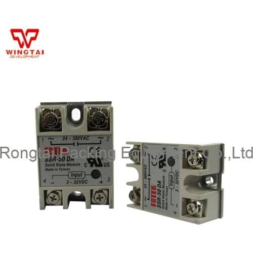 Made in Taiwan FOTEK SSR-50DA ABS Material Solid State Module