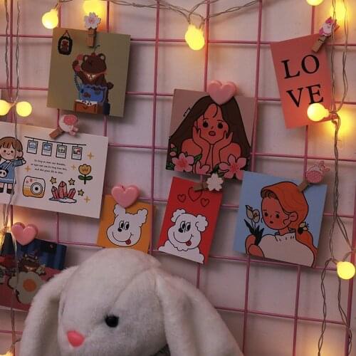 Grid Wall Organizer Iron Grid Decor DIY Wall Art Photo Wall Frame Postcards Decorative Shelves Display Stands Shelf Organizer