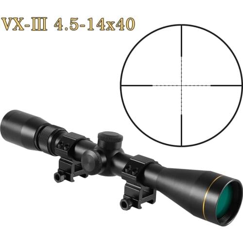 Vx-3 4.5-14x40 Rifle Scopes Tactical Optical Range All Metal High Quality Hunting Aims Are Suitable For Most Sniper Rifles HD