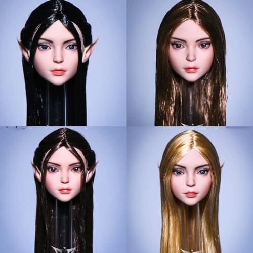 Pre-sale YMTOYS 1 /6 YMT044C Hair Transplant Female Head Sculpture Wizard 2.0 Replaceable ears Women Head Carving