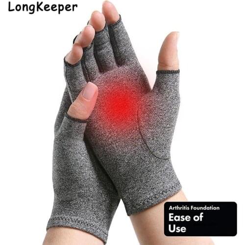 Women Men Arthritis Gloves Wrist Support Cotton Joint Pain Relief Hand Brace Gloves Compression Arthritis Therapy Wristband
