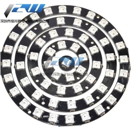 1-bit 8-bit 12-bit 16-bit 24-bit WS2812 5050 RGB LED Intelligent Full Color RGB Light Ring Development Board Large Ring