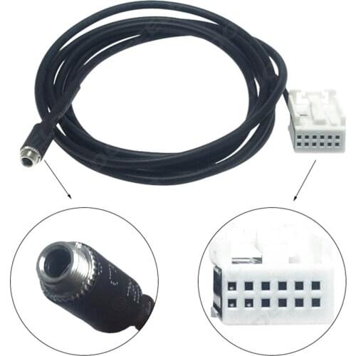 1 PCS AUX INPUT 12- Pin Adaptor Dash Female Cable For Mercedes Benz Comand APS NTG/W169 W245 W203 W209