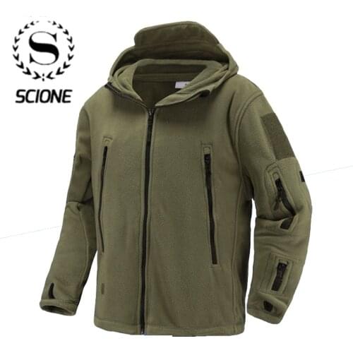 2020 Men Winter Thermal Fleece Tactical Jacket Outdoors Sports Hooded Coat Militar Softshell Hiking Outdoor Army Jackets