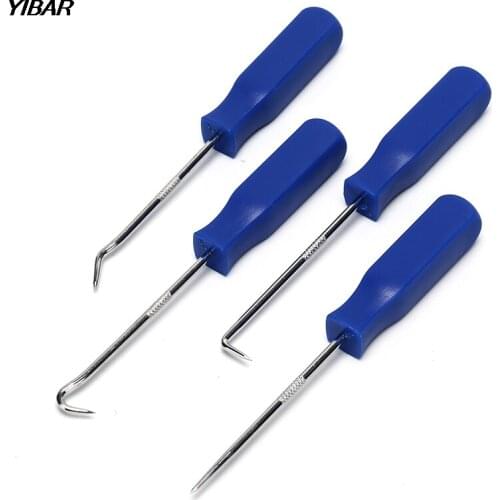 4Pcs Durable Oil Seal Gasket Puller Remover Craft Hand Tool Plastic Steel Automobile Car Pick & Hook Tools Set O Ring